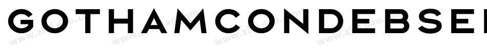 gothamcondebsed bold字体转换